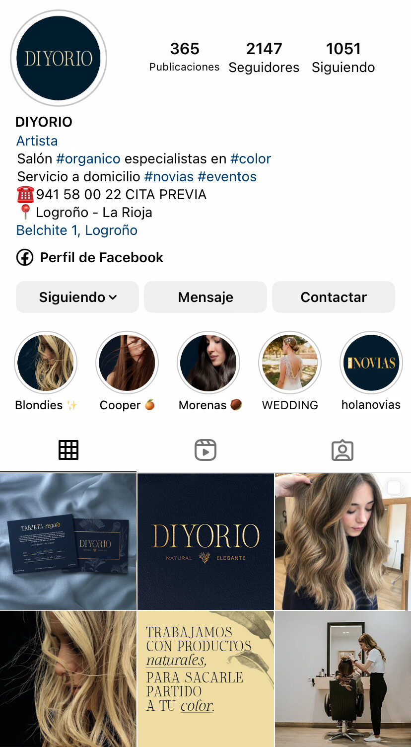 RRSS-Instagram @diyorioestilistas